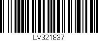 Código de barras (EAN, GTIN, SKU, ISBN): 'LV321837'