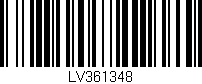 Código de barras (EAN, GTIN, SKU, ISBN): 'LV361348'