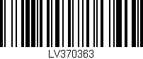 Código de barras (EAN, GTIN, SKU, ISBN): 'LV370363'