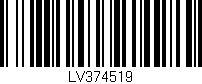 Código de barras (EAN, GTIN, SKU, ISBN): 'LV374519'