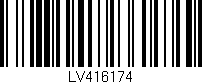 Código de barras (EAN, GTIN, SKU, ISBN): 'LV416174'