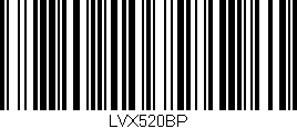 Código de barras (EAN, GTIN, SKU, ISBN): 'LVX520BP'