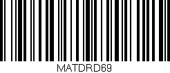 Código de barras (EAN, GTIN, SKU, ISBN): 'MATDRD69'