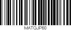 Código de barras (EAN, GTIN, SKU, ISBN): 'MATGJP60'