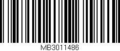 Código de barras (EAN, GTIN, SKU, ISBN): 'MB3011486'