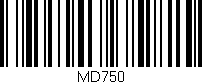 Código de barras (EAN, GTIN, SKU, ISBN): 'MD750'