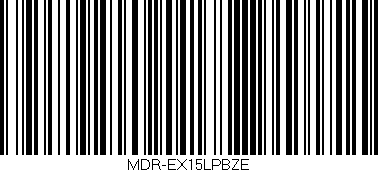 Código de barras (EAN, GTIN, SKU, ISBN): 'MDR-EX15LPBZE'