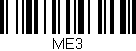 Código de barras (EAN, GTIN, SKU, ISBN): 'ME3'