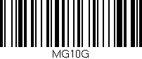 Código de barras (EAN, GTIN, SKU, ISBN): 'MG10G'