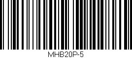 Código de barras (EAN, GTIN, SKU, ISBN): 'MHB20P-5'