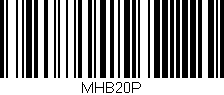 Código de barras (EAN, GTIN, SKU, ISBN): 'MHB20P'
