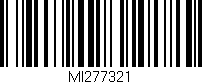 Código de barras (EAN, GTIN, SKU, ISBN): 'MI277321'