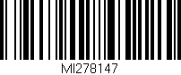 Código de barras (EAN, GTIN, SKU, ISBN): 'MI278147'