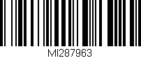 Código de barras (EAN, GTIN, SKU, ISBN): 'MI287963'