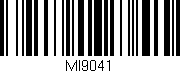 Código de barras (EAN, GTIN, SKU, ISBN): 'MI9041'