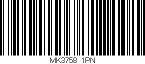 Código de barras (EAN, GTIN, SKU, ISBN): 'MK3758/1PN'