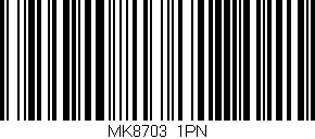 Código de barras (EAN, GTIN, SKU, ISBN): 'MK8703/1PN'