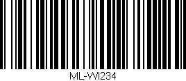 Código de barras (EAN, GTIN, SKU, ISBN): 'ML-WI234'