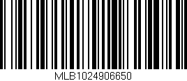 Código de barras (EAN, GTIN, SKU, ISBN): 'MLB1024906650'