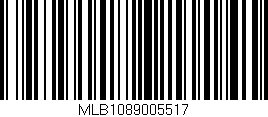 Código de barras (EAN, GTIN, SKU, ISBN): 'MLB1089005517'