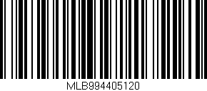 Código de barras (EAN, GTIN, SKU, ISBN): 'MLB994405120'