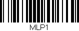 Código de barras (EAN, GTIN, SKU, ISBN): 'MLP1'