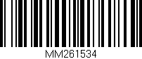 Código de barras (EAN, GTIN, SKU, ISBN): 'MM261534'