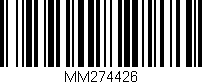 Código de barras (EAN, GTIN, SKU, ISBN): 'MM274426'