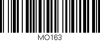 Código de barras (EAN, GTIN, SKU, ISBN): 'MO163'