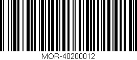 Código de barras (EAN, GTIN, SKU, ISBN): 'MOR-40200012'
