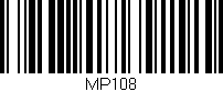 Código de barras (EAN, GTIN, SKU, ISBN): 'MP108'