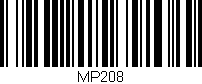 Código de barras (EAN, GTIN, SKU, ISBN): 'MP208'