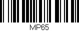Código de barras (EAN, GTIN, SKU, ISBN): 'MP65'
