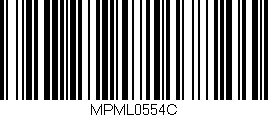Código de barras (EAN, GTIN, SKU, ISBN): 'MPML0554C'