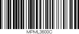 Código de barras (EAN, GTIN, SKU, ISBN): 'MPML3600C'