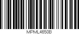 Código de barras (EAN, GTIN, SKU, ISBN): 'MPML4650B'