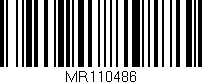 Código de barras (EAN, GTIN, SKU, ISBN): 'MR110486'