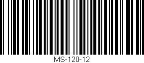 Código de barras (EAN, GTIN, SKU, ISBN): 'MS-120-12'
