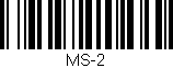 Código de barras (EAN, GTIN, SKU, ISBN): 'MS-2'