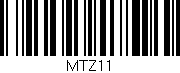 Código de barras (EAN, GTIN, SKU, ISBN): 'MTZ11'