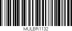 Código de barras (EAN, GTIN, SKU, ISBN): 'MULBR1132'