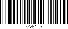 Código de barras (EAN, GTIN, SKU, ISBN): 'MV51/A'
