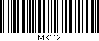 Código de barras (EAN, GTIN, SKU, ISBN): 'MX112'