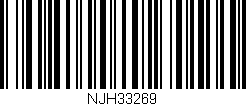 Código de barras (EAN, GTIN, SKU, ISBN): 'NJH33269'