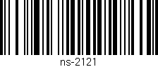 Código de barras (EAN, GTIN, SKU, ISBN): 'NS-2121'