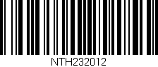 Código de barras (EAN, GTIN, SKU, ISBN): 'NTH232012'