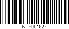 Código de barras (EAN, GTIN, SKU, ISBN): 'NTH301827'