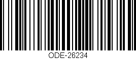 Código de barras (EAN, GTIN, SKU, ISBN): 'ODE-26234'