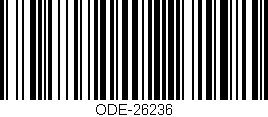 Código de barras (EAN, GTIN, SKU, ISBN): 'ODE-26236'