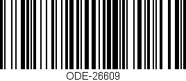 Código de barras (EAN, GTIN, SKU, ISBN): 'ODE-26609'
